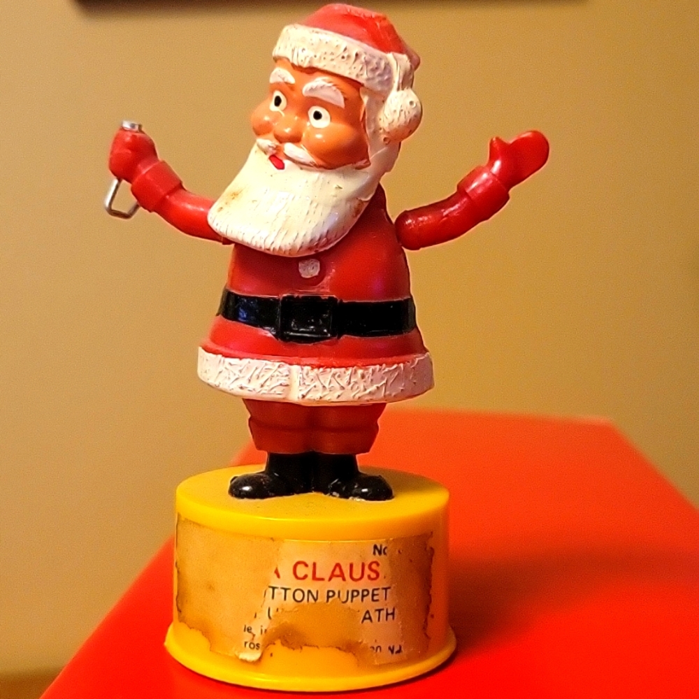 Kohner bros 4 in push puppet santa